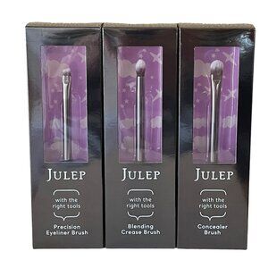 Julep Lot 3 Brushes - Precision Eyeliner - Blending Crease - Concealer - Sealed